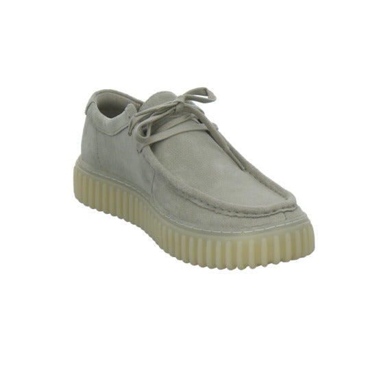 Clarks Torhill Schnürhalbschuhe Hellgrau - 360° Ansicht