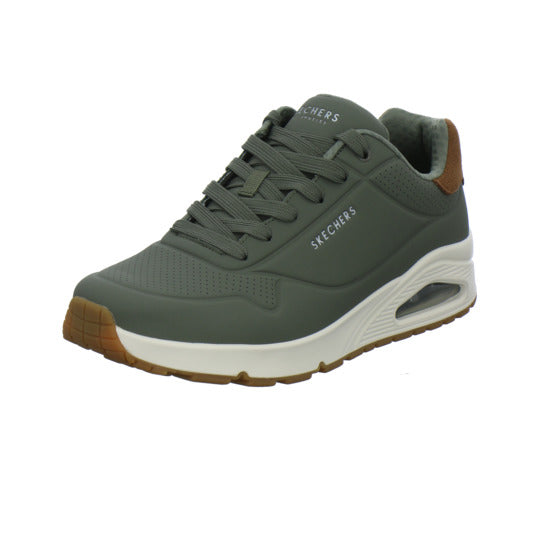 Skechers UNO Schnürhalbschuhe oliv - 360° Ansicht