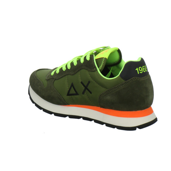 SUN68 Tom Fluo Schnürhalbschuhe oliv - 360° Ansicht