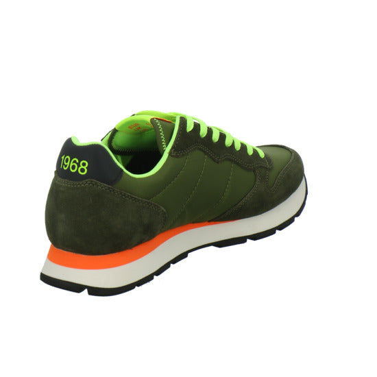 SUN68 Tom Fluo Schnürhalbschuhe oliv - 360° Ansicht