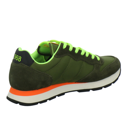 SUN68 Tom Fluo Schnürhalbschuhe oliv - 360° Ansicht