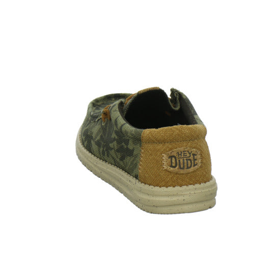 Hey Dude Wally Palm Jute Schnürhalbschuhe oliv - 360° Ansicht