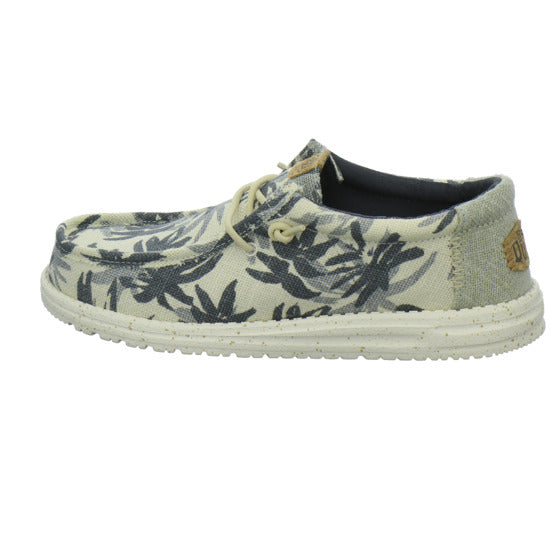 Hey Dude Wally Palm Jute Schnürhalbschuhe Beige-kombi - 360° Ansicht
