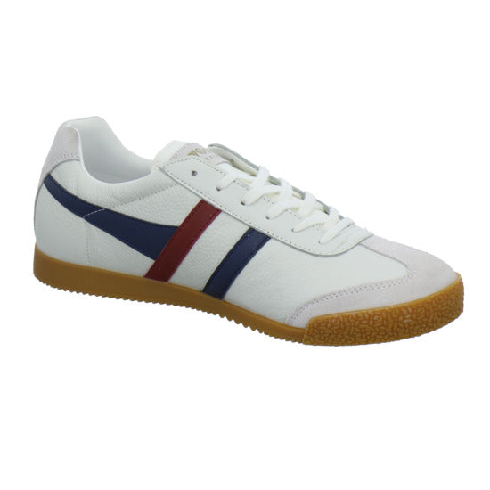 Gola Harrier Leather Schnürhalbschuhe Weiß-kombi - 360° Ansicht
