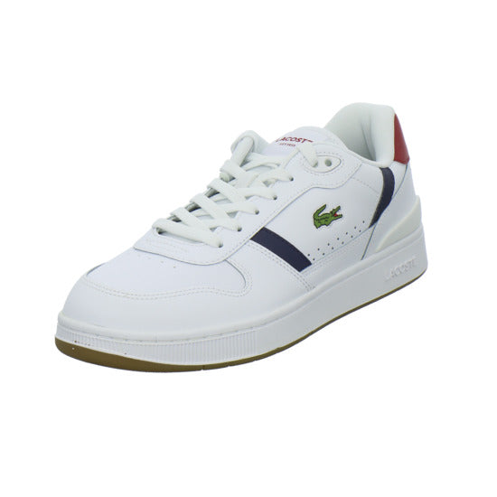 Lacoste T-Clip Schnürhalbschuhe Weiß-kombi - 360° Ansicht
