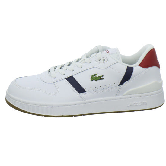 Lacoste T-Clip Schnürhalbschuhe Weiß-kombi - 360° Ansicht
