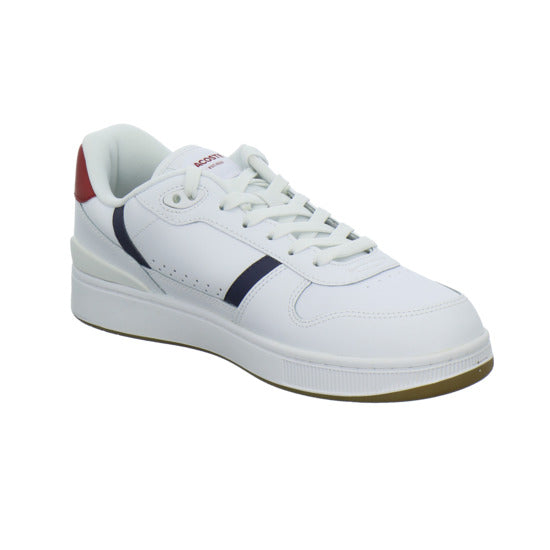 Lacoste T-Clip Schnürhalbschuhe Weiß-kombi - 360° Ansicht