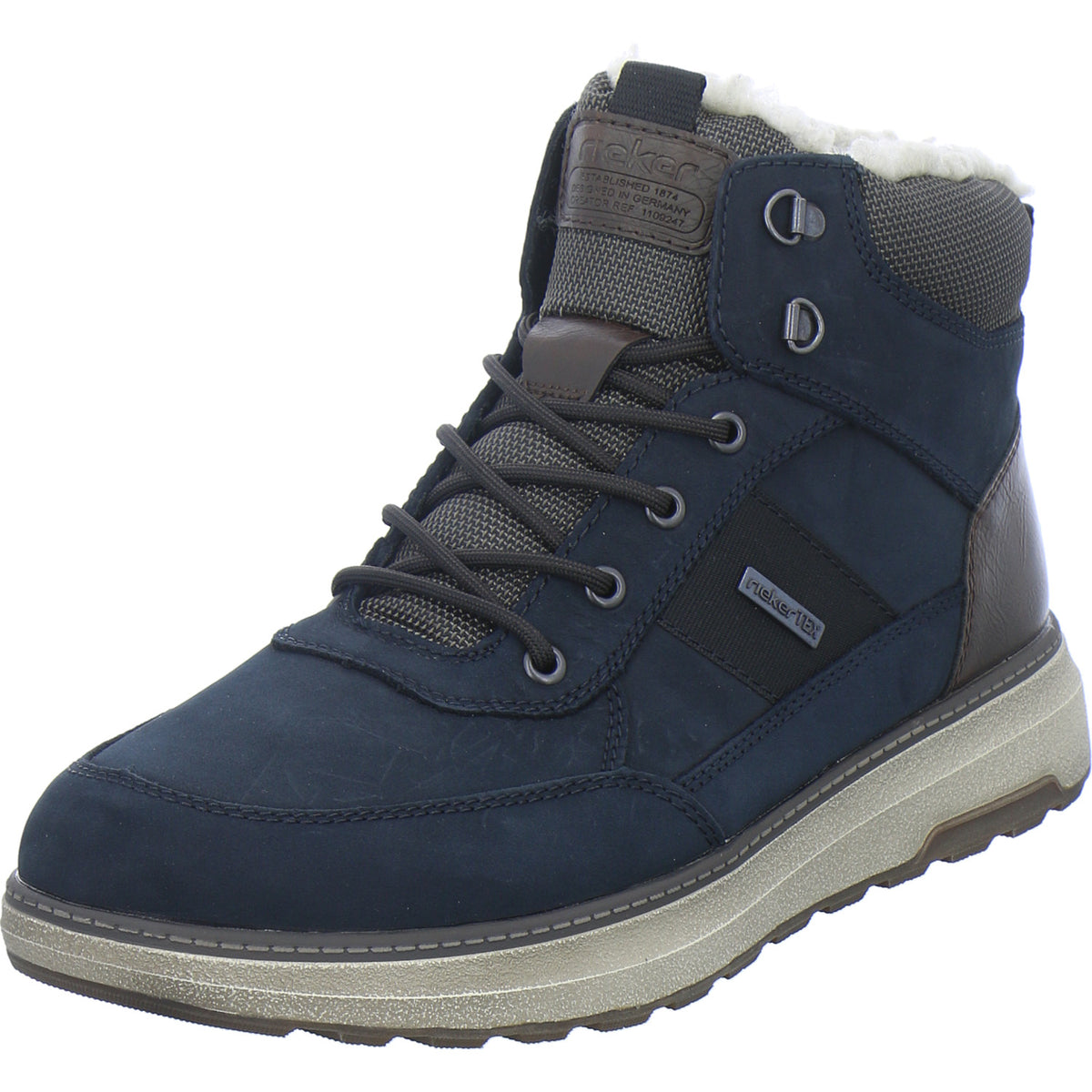 Rieker Winterschuhe Herren Blau-kombi