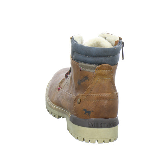 Mustang Winterschuhe warm gefüttert Mittelbraun - 360° Ansicht