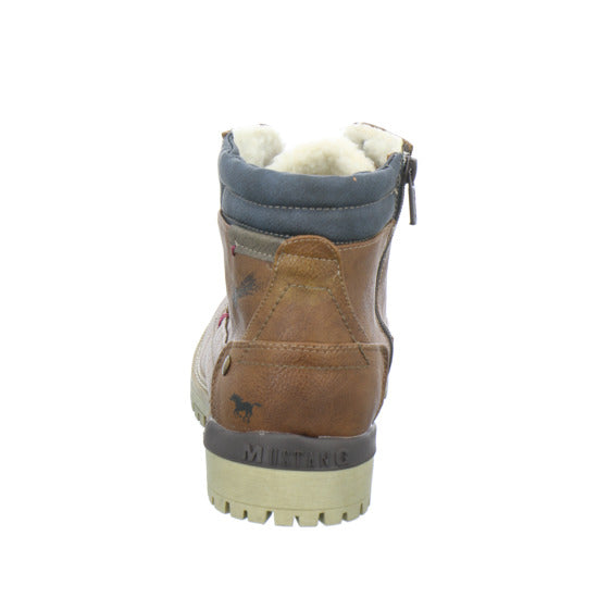 Mustang Winterschuhe warm gefüttert Mittelbraun - 360° Ansicht