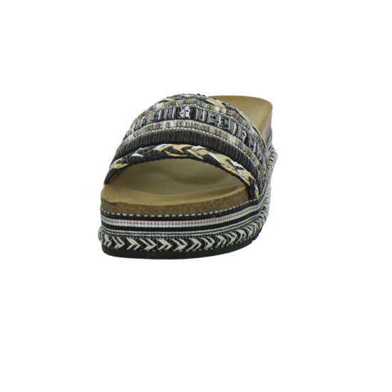 Meyla Nabi Pantoletten Schwarz-kombi