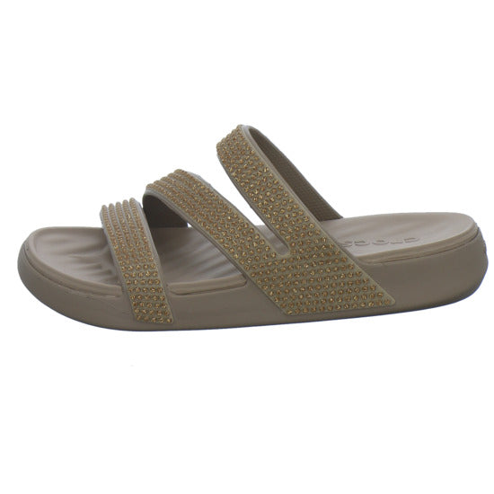 Crocs Pantoletten Damen Getaway taupe