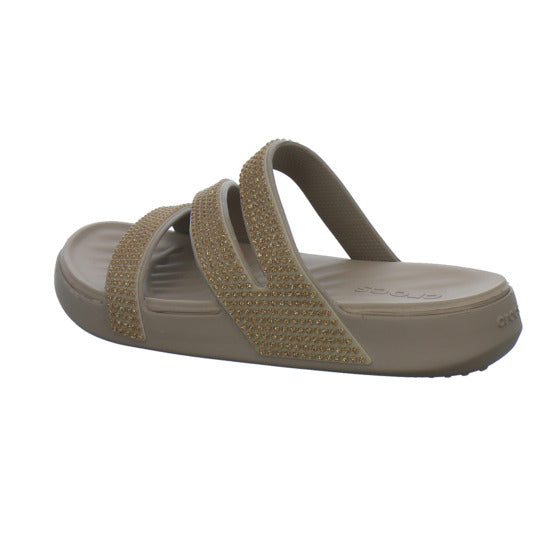 Crocs Pantoletten Damen Getaway taupe