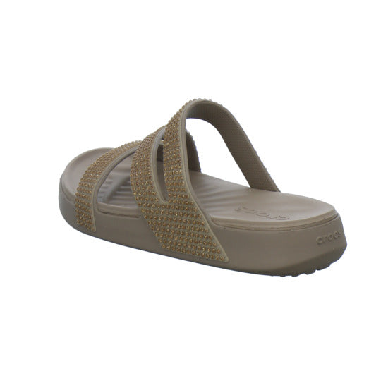 Crocs Pantoletten Damen Getaway taupe