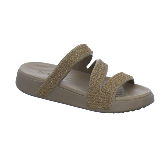 Crocs Pantoletten Damen Getaway taupe