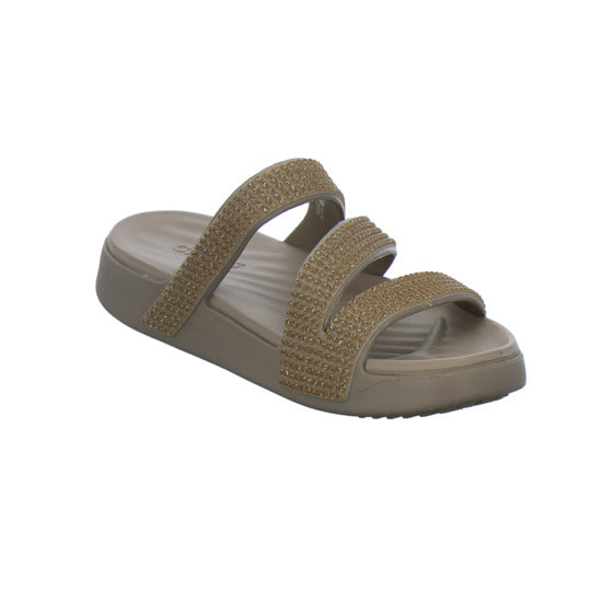 Crocs Pantoletten Damen Getaway taupe