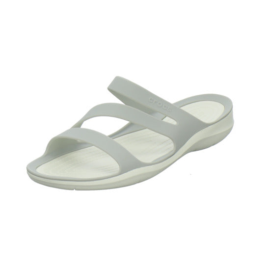 Crocs Swiftwater Sandal W Pantoletten Hellgrau - 360° Ansicht