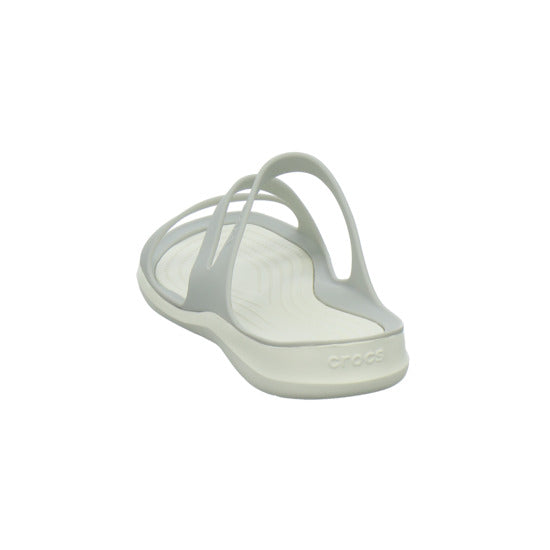 Crocs Swiftwater Sandal W Pantoletten Hellgrau - 360° Ansicht