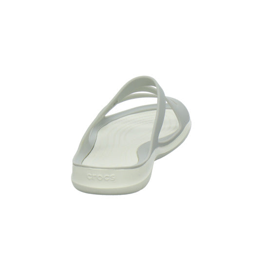 Crocs Swiftwater Sandal W Pantoletten Hellgrau - 360° Ansicht