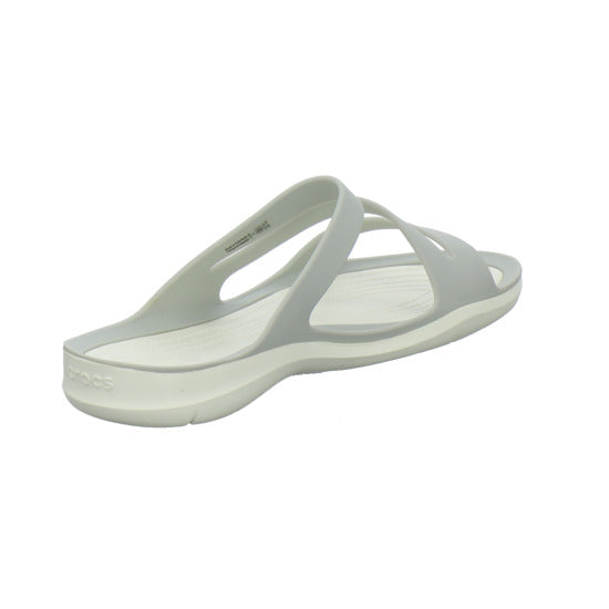 Crocs Swiftwater Sandal W Pantoletten Hellgrau - 360° Ansicht