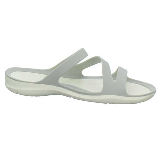 Crocs Swiftwater Sandal W Pantoletten Hellgrau - 360° Ansicht