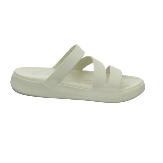 Crocs Getaway Strappy Pantoletten Beige - 360° Ansicht