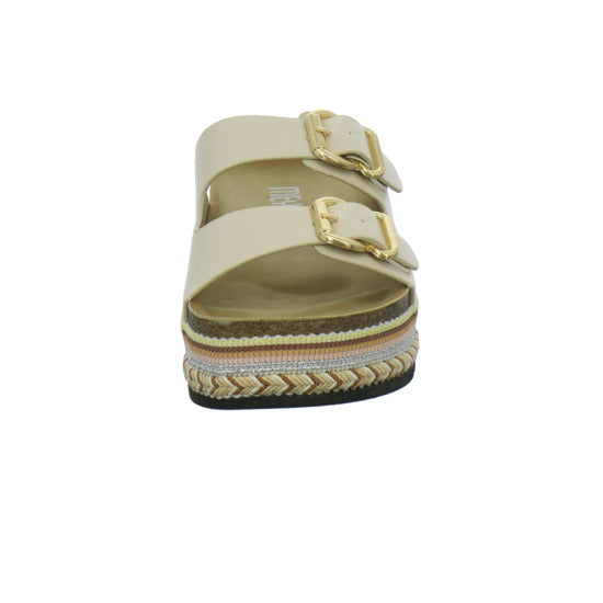 Meyla Nabo Pantoletten Beige