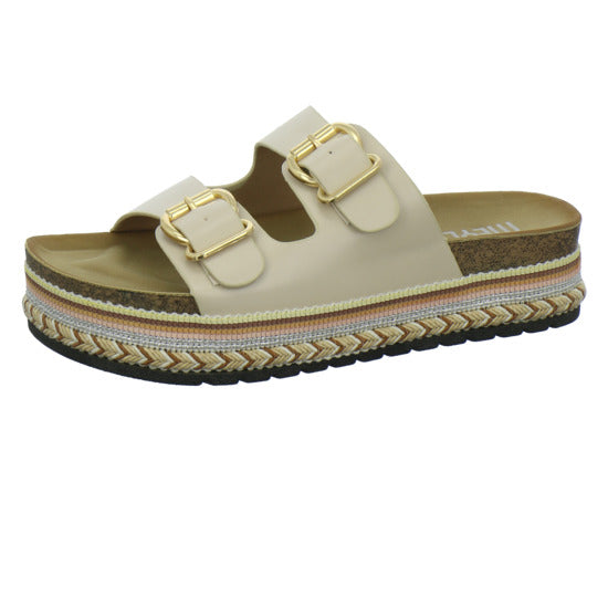 Meyla Nabo Pantoletten Beige