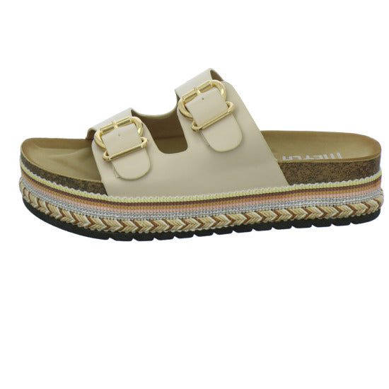 Meyla Nabo Pantoletten Beige