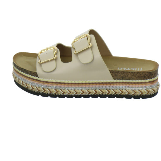 Meyla Nabo Pantoletten Beige