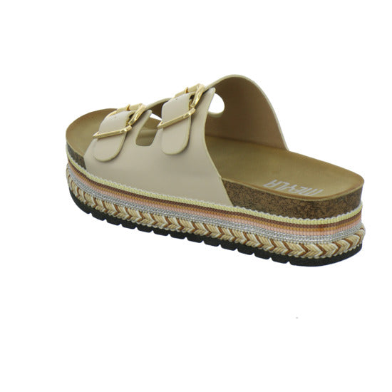 Meyla Nabo Pantoletten Beige