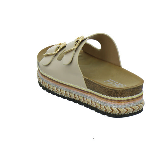 Meyla Nabo Pantoletten Beige
