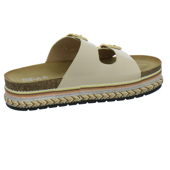 Meyla Nabo Pantoletten Beige