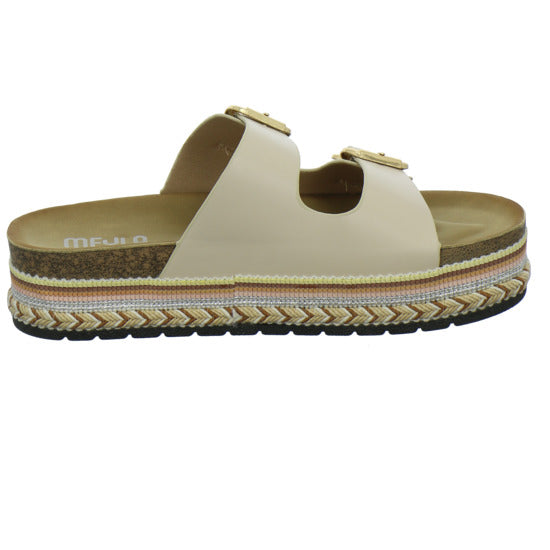 Meyla Nabo Pantoletten Beige