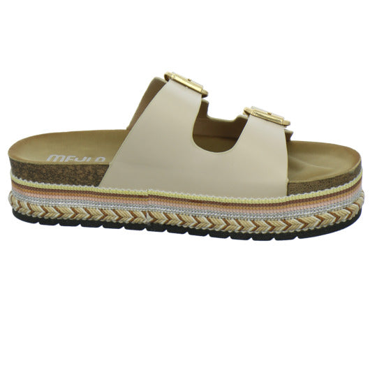Meyla Nabo Pantoletten Beige