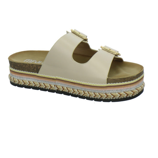 Meyla Nabo Pantoletten Beige