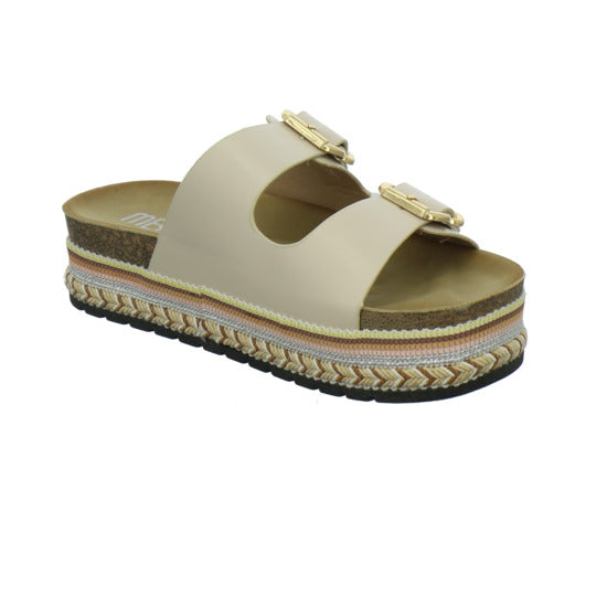 Meyla Nabo Pantoletten Beige