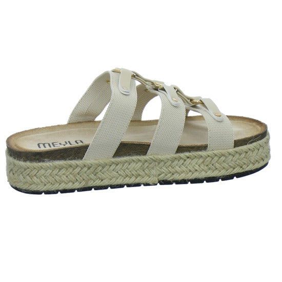 Meyla Pantoletten Damen Beige