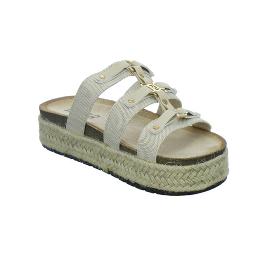 Meyla Pantoletten Damen Beige