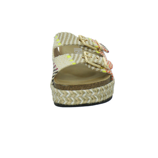 Meyla Nardo Pantoletten Beige-kombi