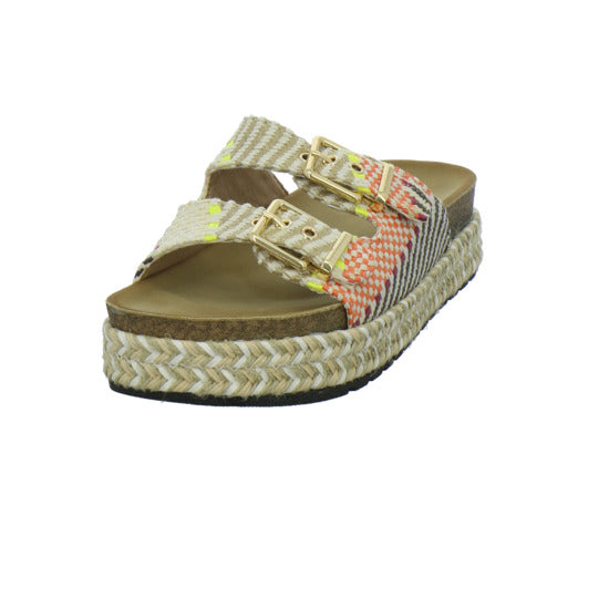 Meyla Nardo Pantoletten Beige-kombi