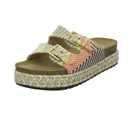 Meyla Nardo Pantoletten Beige-kombi