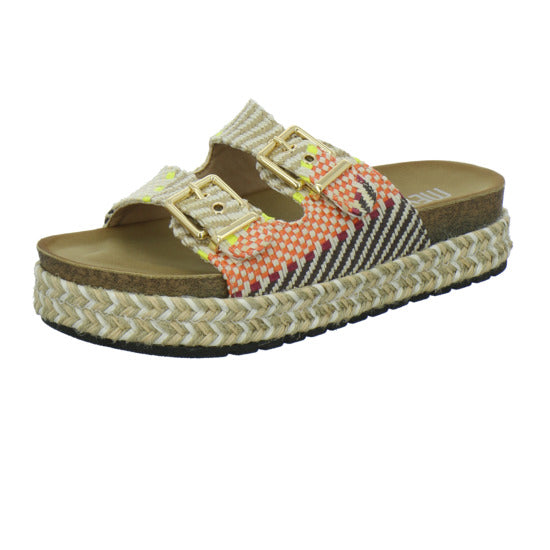 Meyla Nardo Pantoletten Beige-kombi