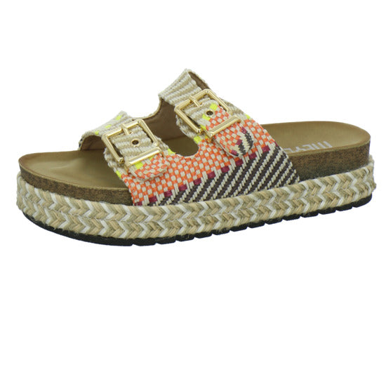 Meyla Nardo Pantoletten Beige-kombi