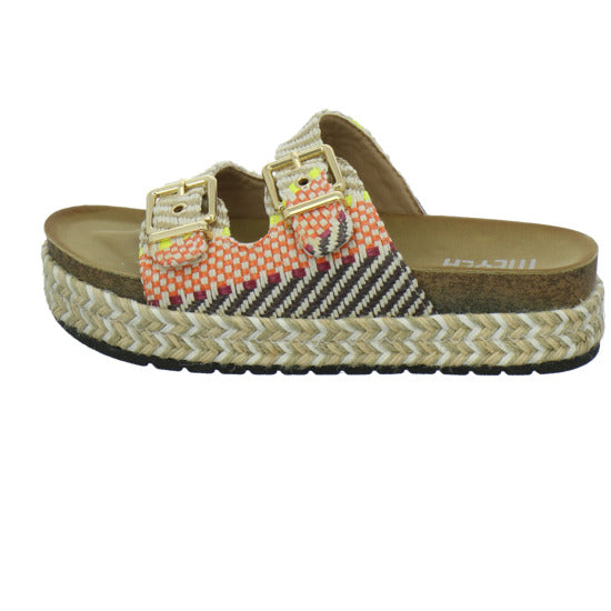 Meyla Nardo Pantoletten Beige-kombi
