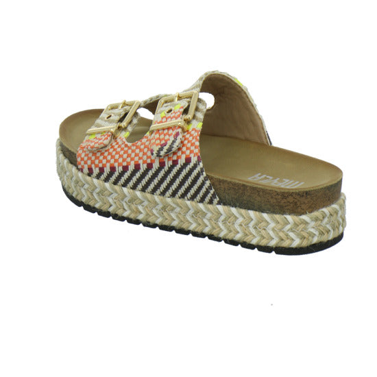 Meyla Nardo Pantoletten Beige-kombi