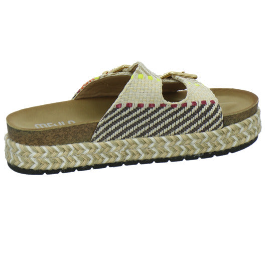 Meyla Nardo Pantoletten Beige-kombi
