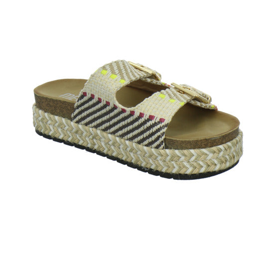 Meyla Nardo Pantoletten Beige-kombi