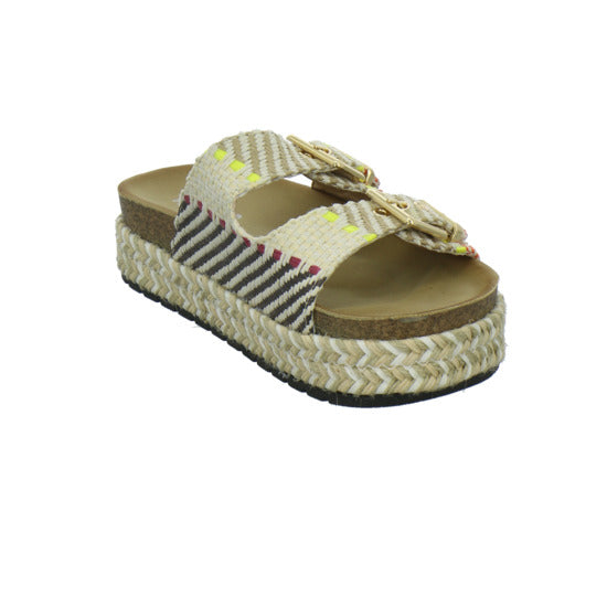 Meyla Nardo Pantoletten Beige-kombi