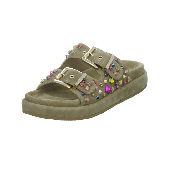 Alma en Pena S.L. Pantoletten Damen Beige-kombi